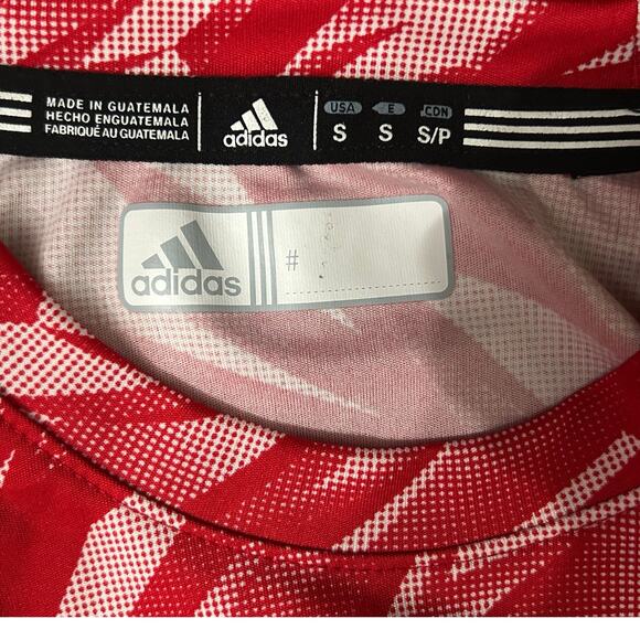 Adidas Climalite Shirt Wisconsin Badgers Red NCAA Gear Performance Top - Picture 3 of 3